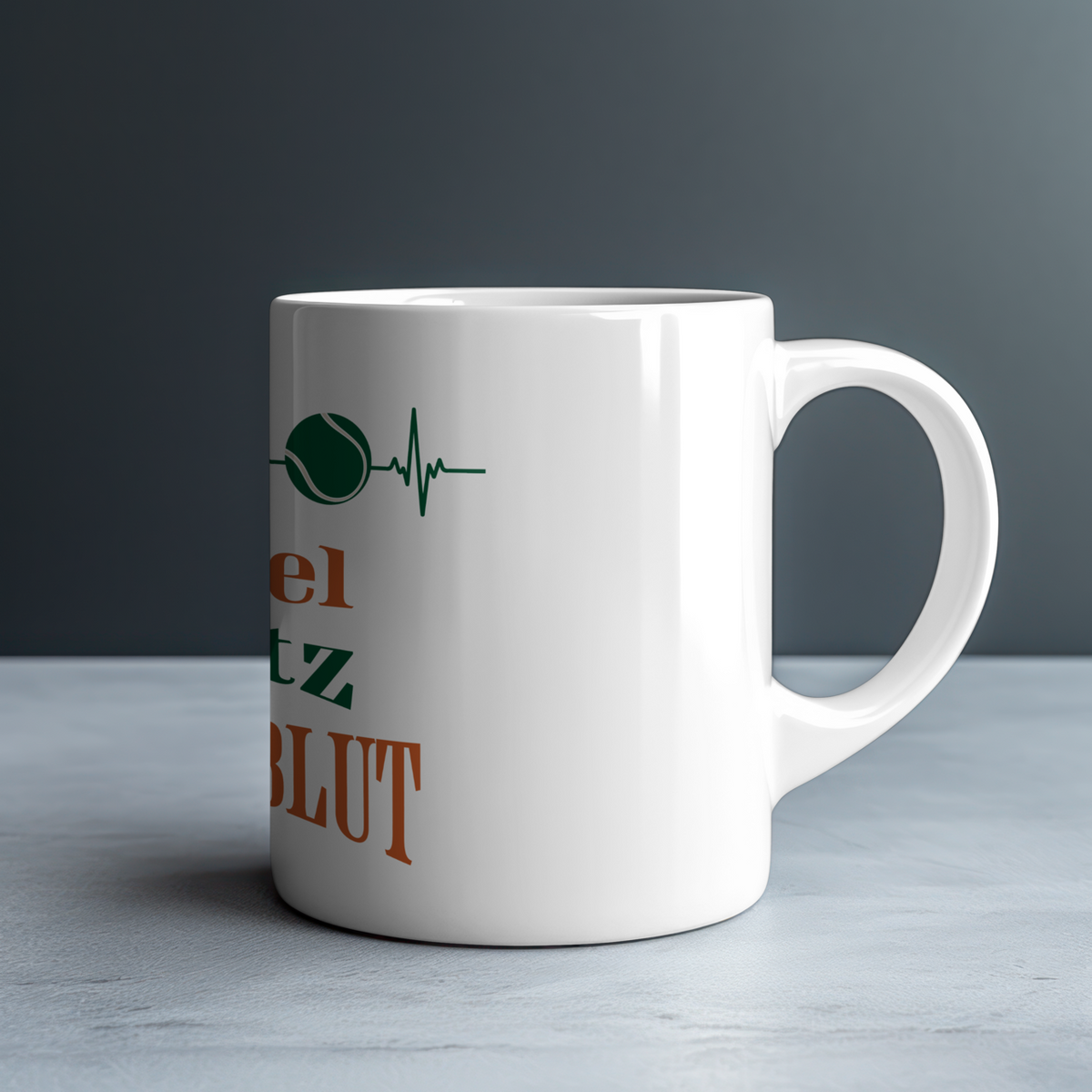 Spiel, Satz & Herzblut Clay Tasse von Court Vibes