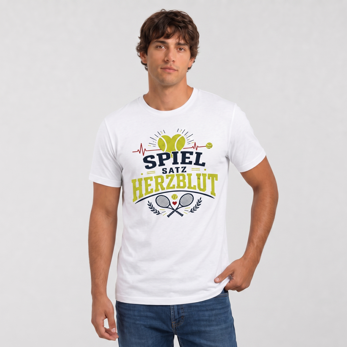 Spiel, Satz & Herzblut, T-Shirt von Court Vibes