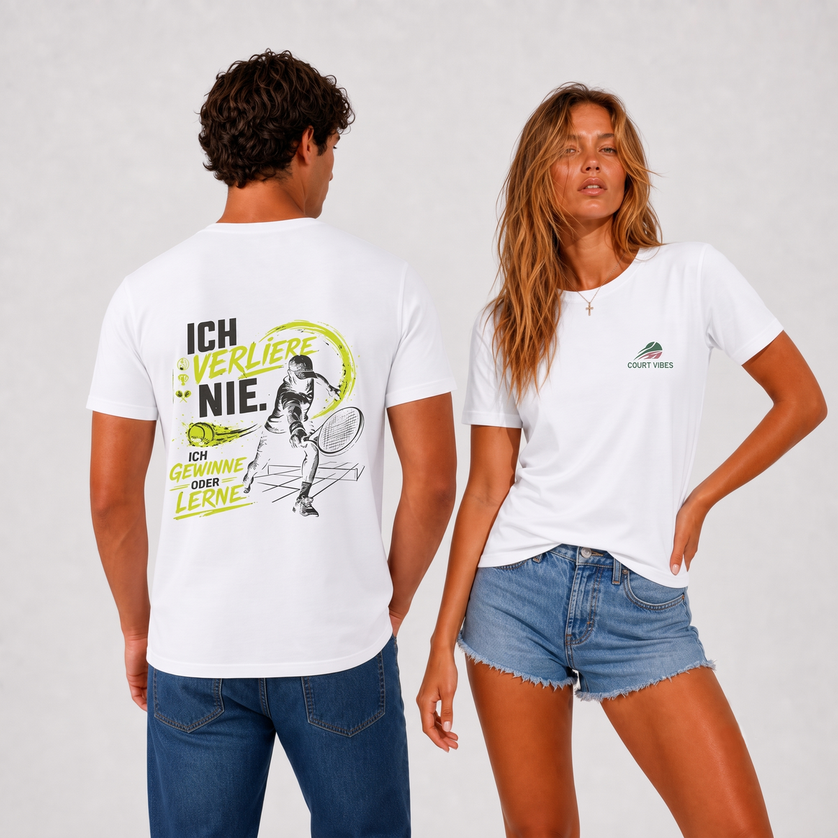 Ich verliere nie Spieler, T-Shirt von Court Vibes