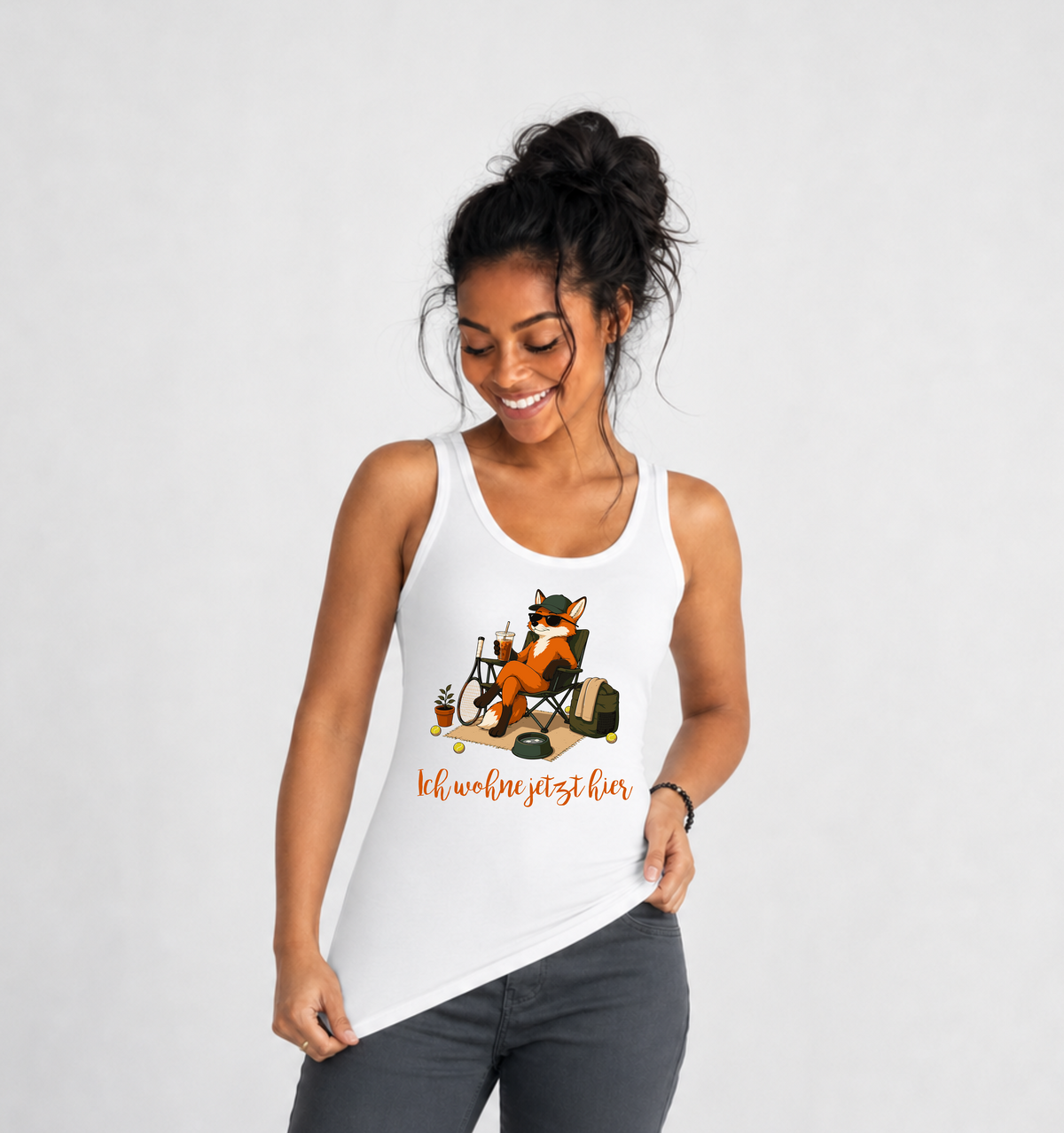 Ich wohne jetzt hier Tanktop von Court Vibes
