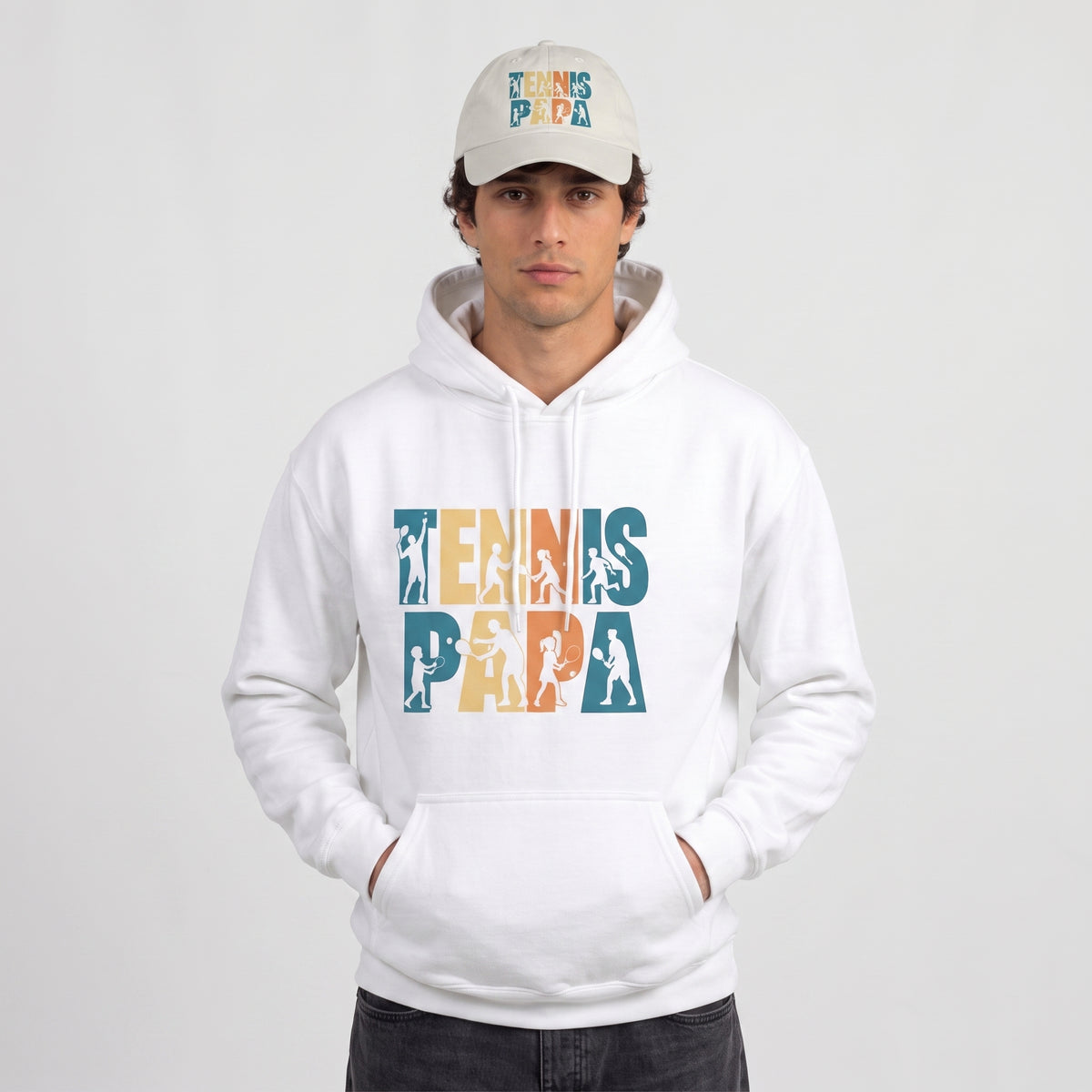 Tennispapa Schriftzug Cap von Court Vibes