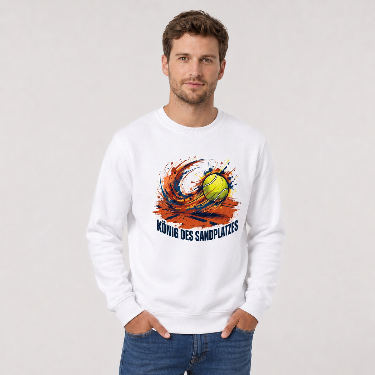 König des Sandplatzes auf Sweatshirt