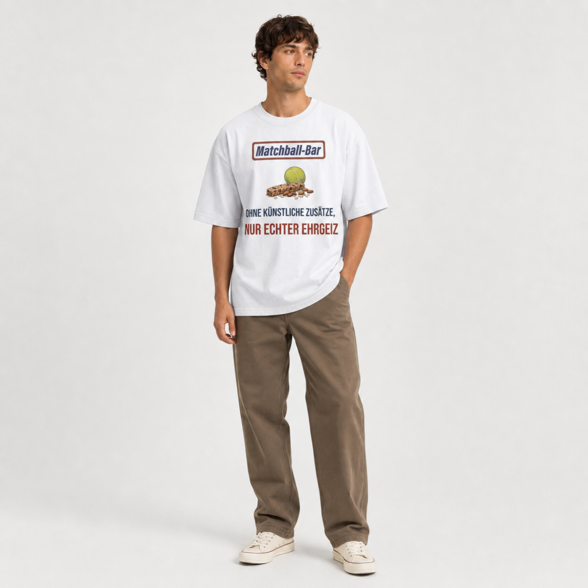 Nur echter Ehrgeiz auf Oversized Shirt