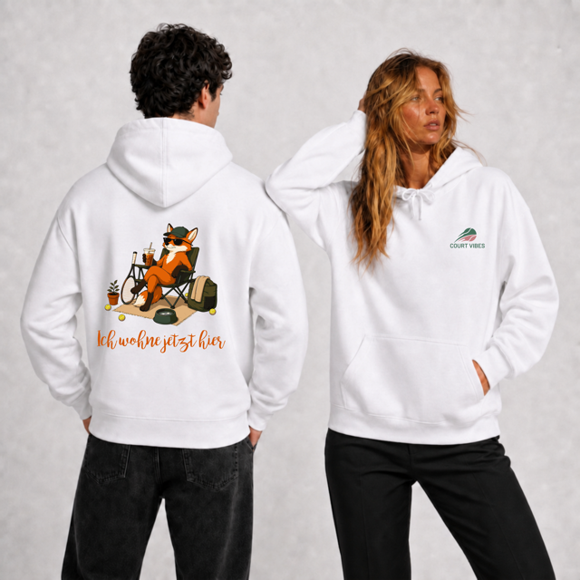 Ich wohne jetzt hier Hoodie von Court Vibes