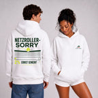 Netzroller Sorry auf Oversized Hoodie