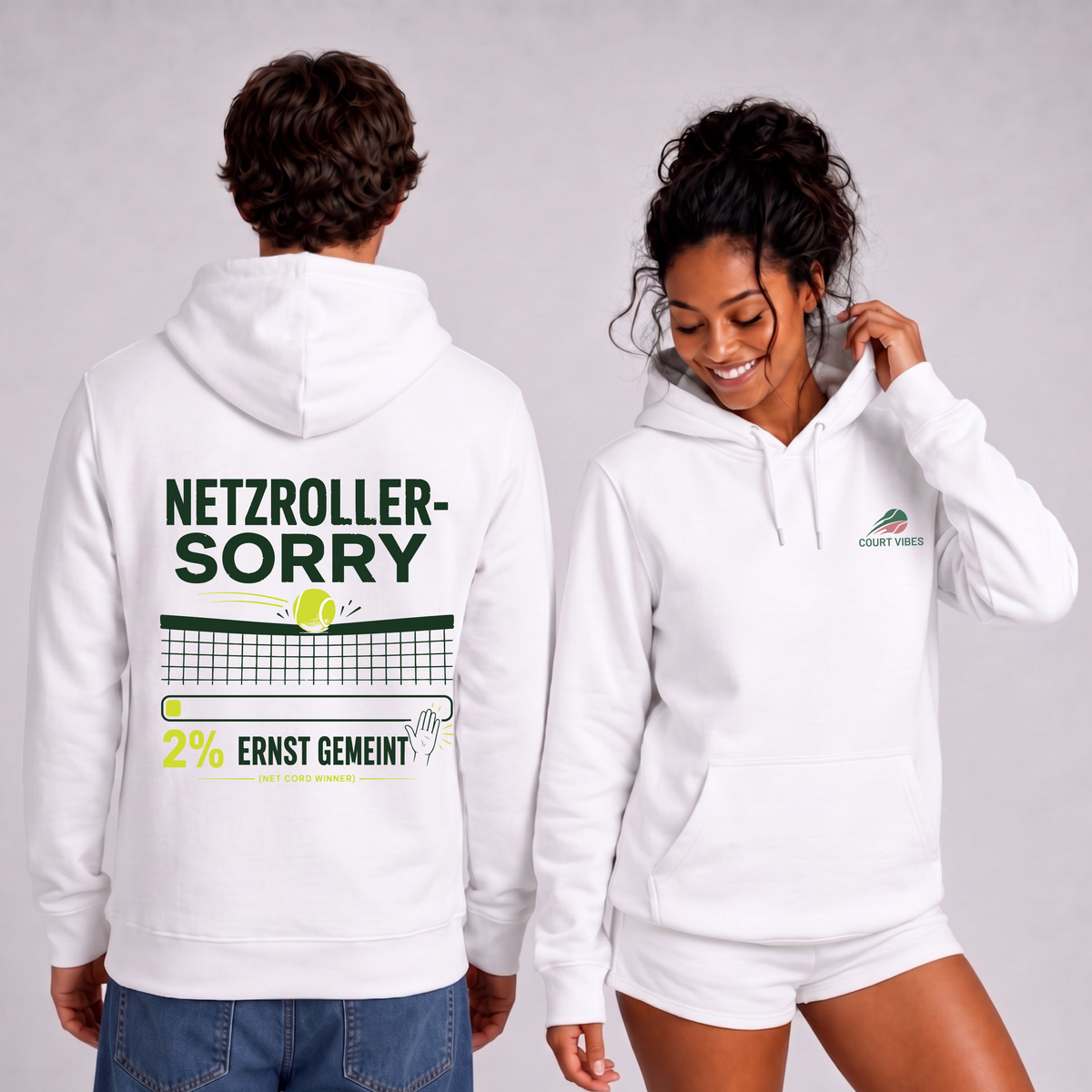 Netzroller Sorry auf Hoodie