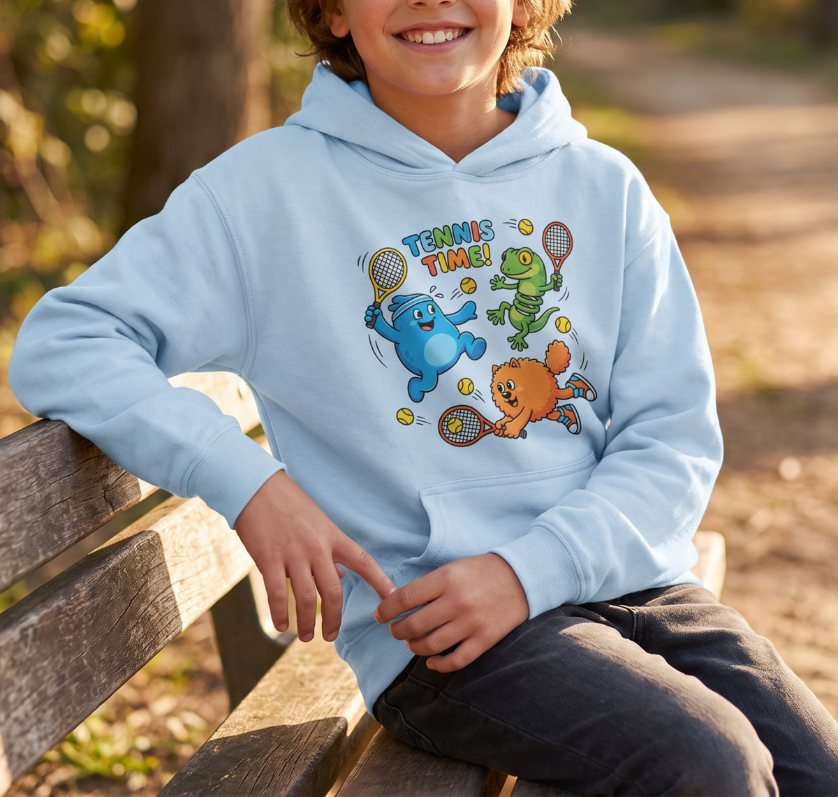 Tennis Time Kinder-Hoodie von Court Vibes
