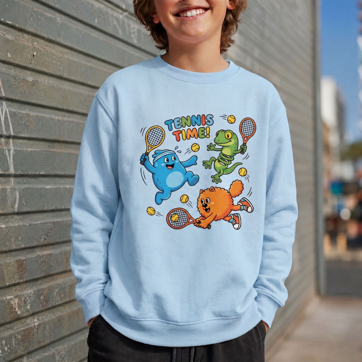 Tennis Time Kinder-Sweatshirt von Court Vibes