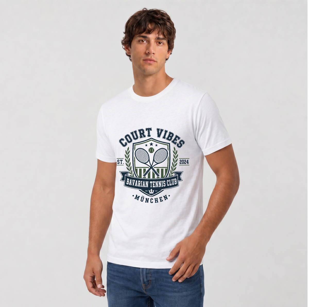 Bavarian Tennis Club München, T-Shirt von Court Vibes