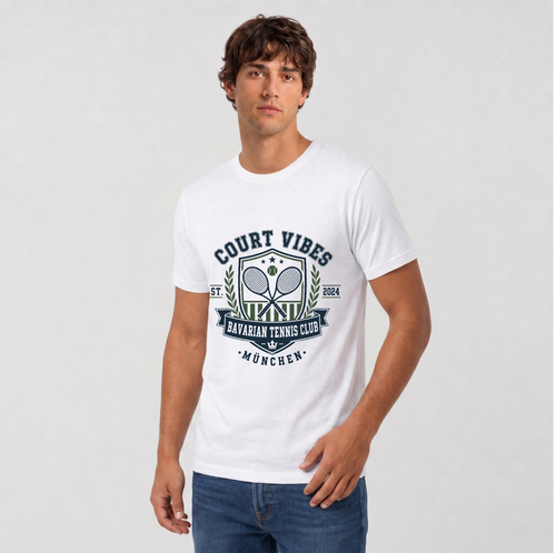 Bavarian Tennis Club München, T-Shirt von Court Vibes