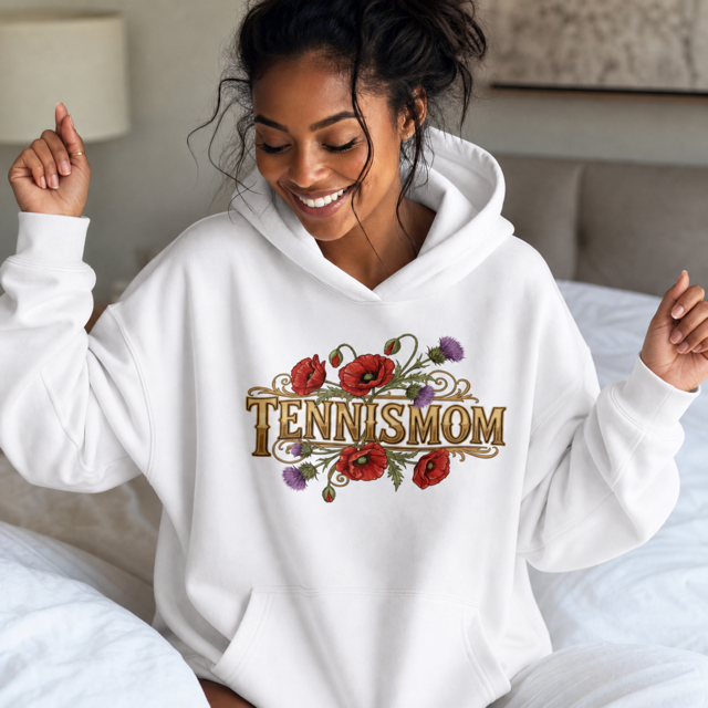 Tennismom Vintage Oversized Hoodie von Court Vibes