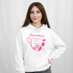 Tennismama Snacks & Support Pink Hoodie von Court Vibes