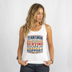 Tennismama Snacks & Support Retro Tanktop von Court Vibes