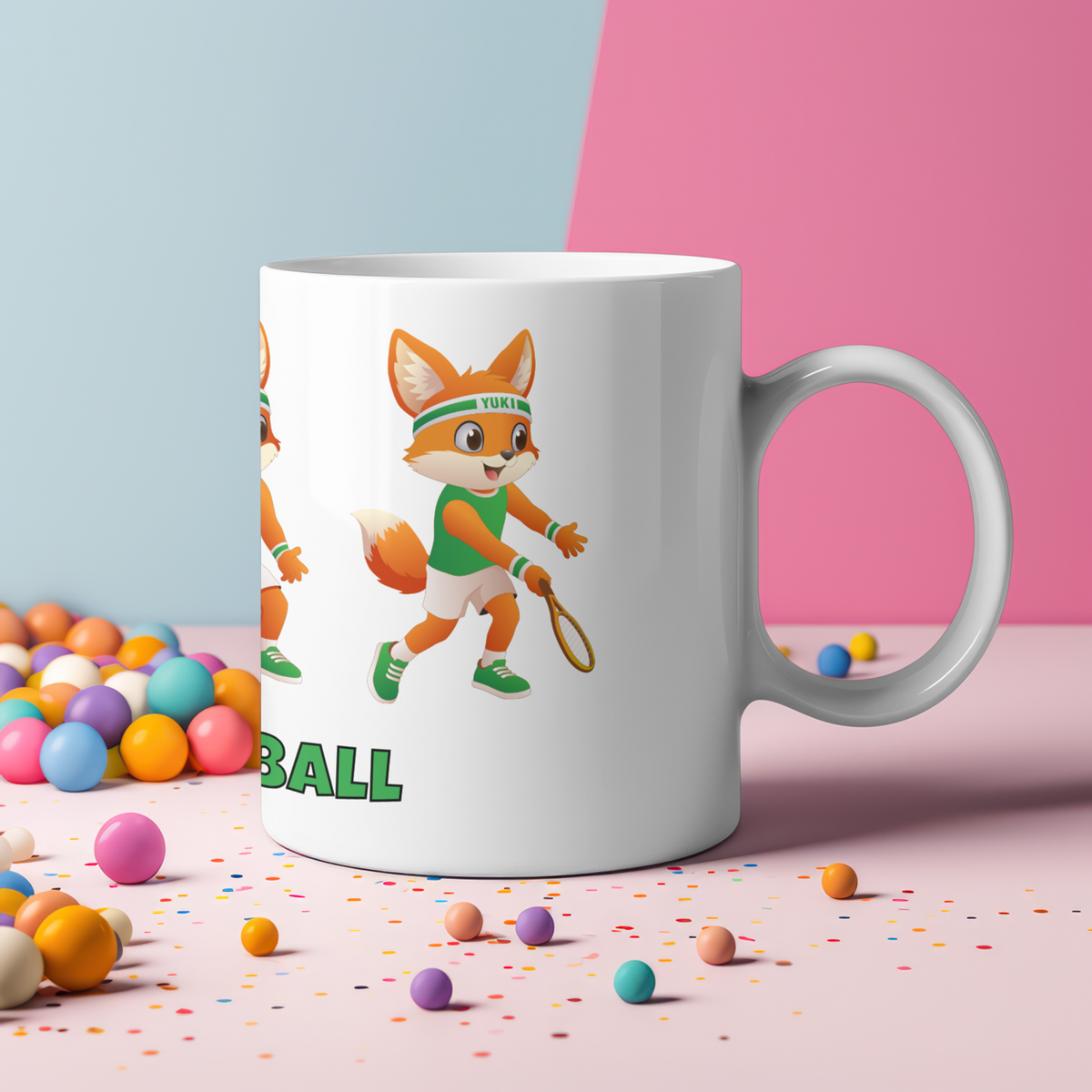 Yuki Stoppball auf Tasse