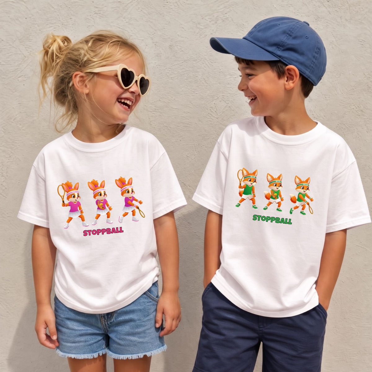 Yuna Stoppball auf Kinder-Shirt
