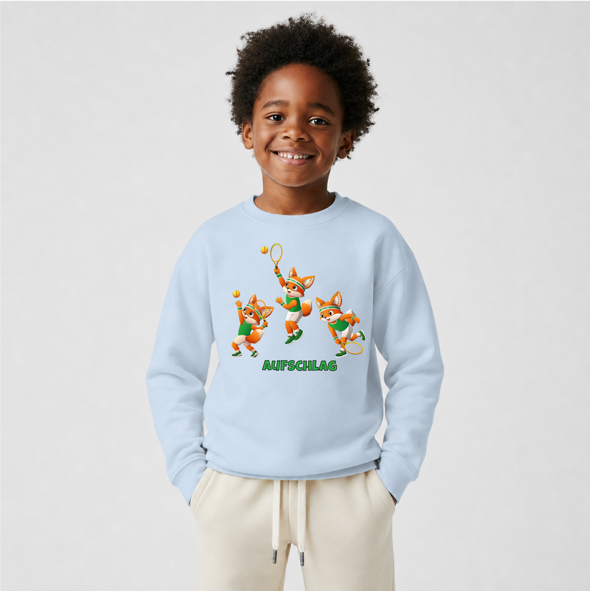 Yuki Aufschlag, Kinder-Sweatshirt von Court Vibes