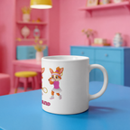 Yuna Rückhand auf Tasse