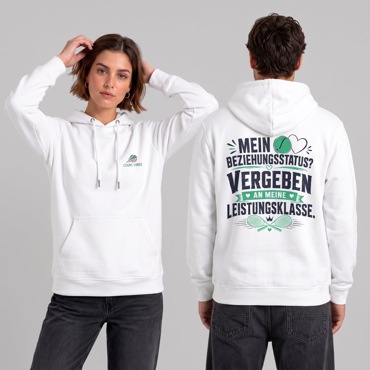 Beziehungsstatus Hoodie von Court Vibes