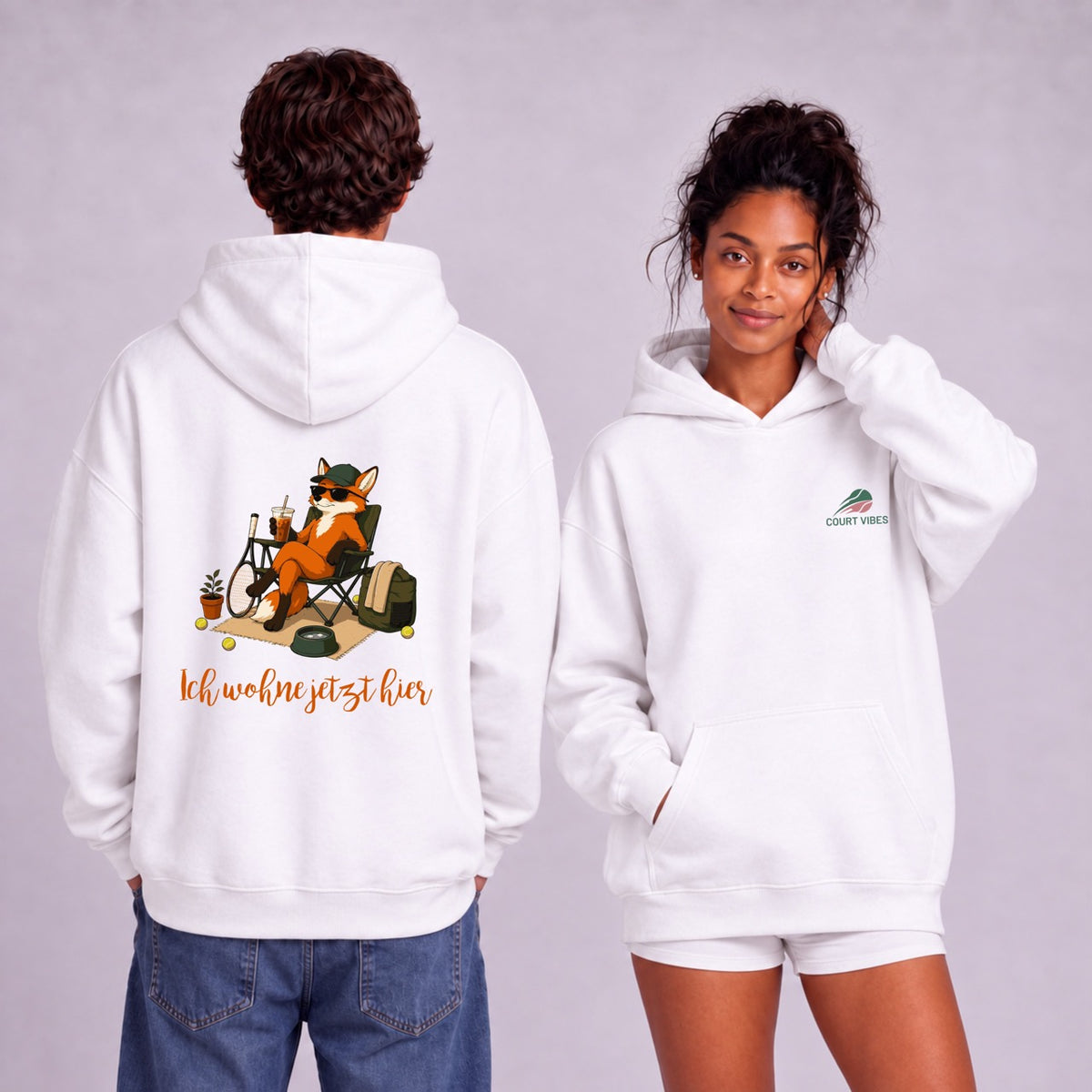 Ich wohne jetzt hier Oversized Hoodie