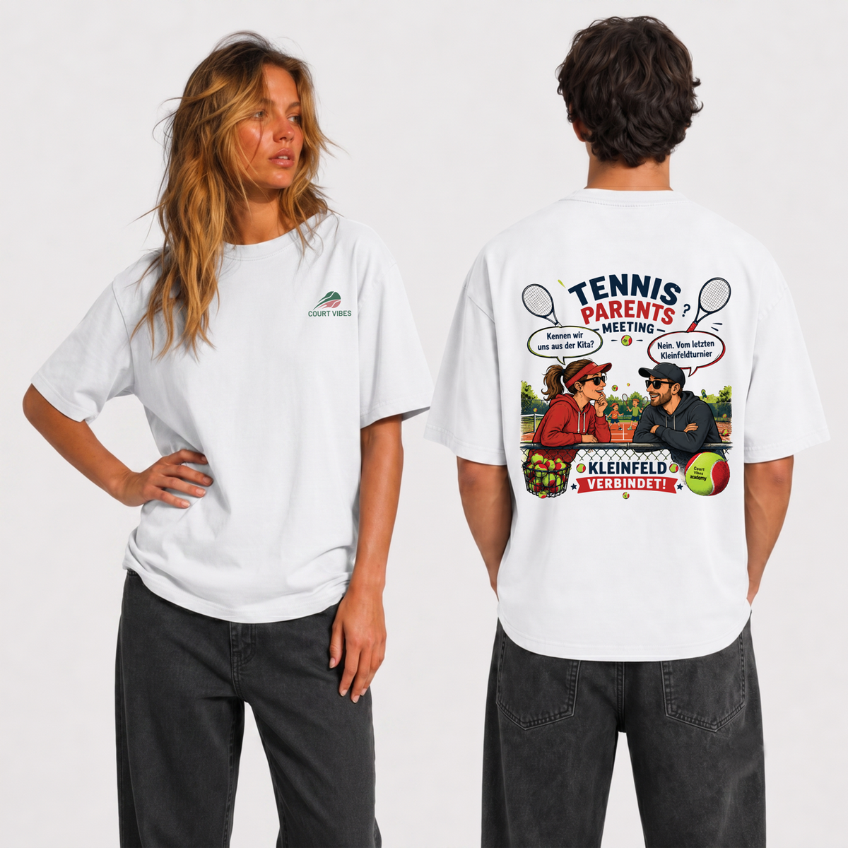 Tennis Parents Meeting, Oversized Shirt von Court Vibes