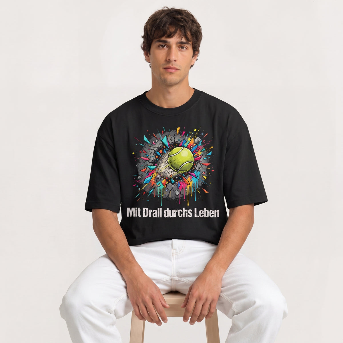 Mit Drall durchs Leben, T-Shirt von Court Vibes