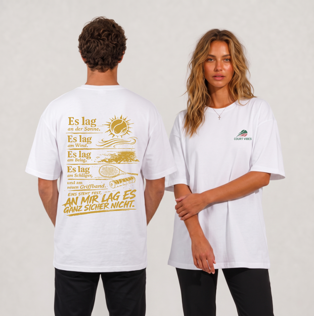 An mir lag es nicht Gold, Oversized Shirt von Court Vibes